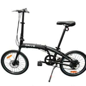 Express Line Drive Foldable Bicycle - 7 Speed - Black