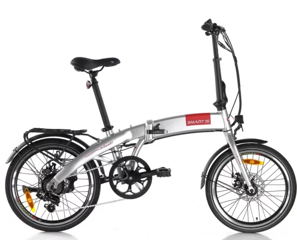 Apollo Smart 1S Plus Electric Bicycle with Externa Battery (10.2Ah) - Silver