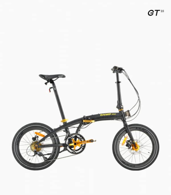 CAMP Gold GT Foldable Bicycle - 18 Speed - Black