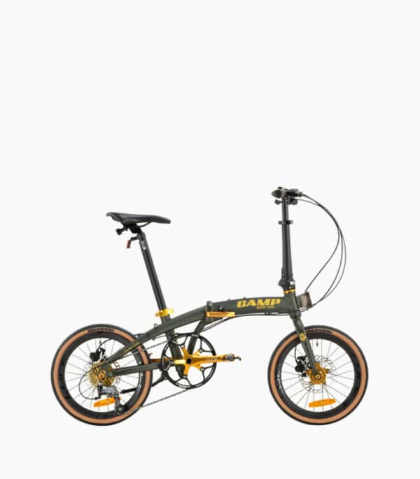 CAMP Gold Mini Foldable Bicycle - 9 Speed - Matt Grey