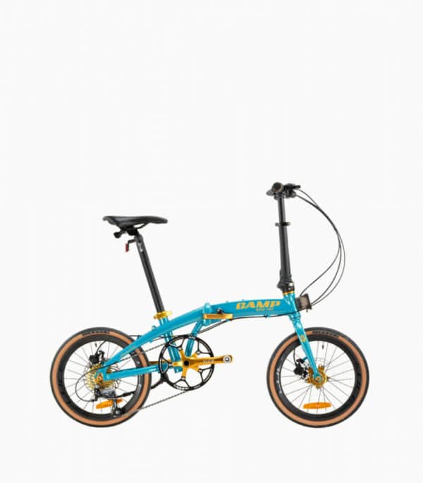 CAMP Gold Mini Foldable Bicycle - 9 Speed - Sky