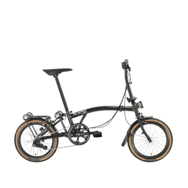 ROYALE GT 9 Speed T-Bar Foldable Bicycle - Black