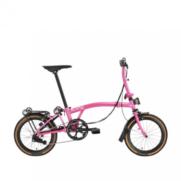 ROYALE GT 9 Speed T-Bar Foldable Bicycle - Pink