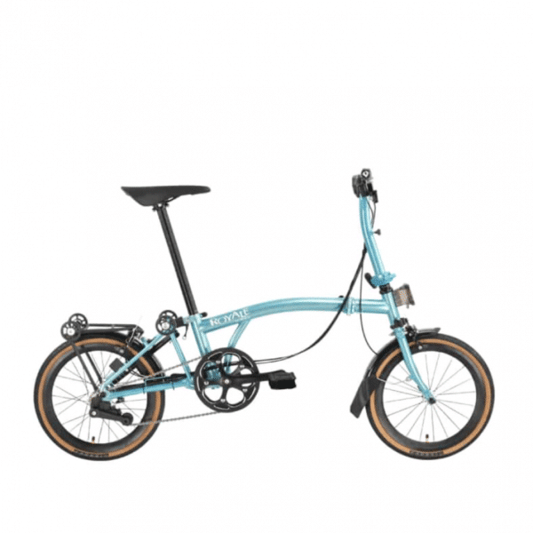 ROYALE GT 9 Speed T-Bar Foldable Bicycle - Sky