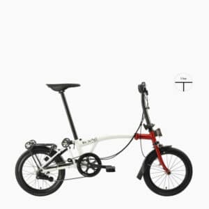 ROYALE folding bike 6 Speed T-Bar Foldable Bicycle - White-Red