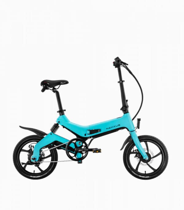 Nakxus NF1 Electric Bicycle with External Battery - Standard 8.7Ah (36V) - Blue/Grey