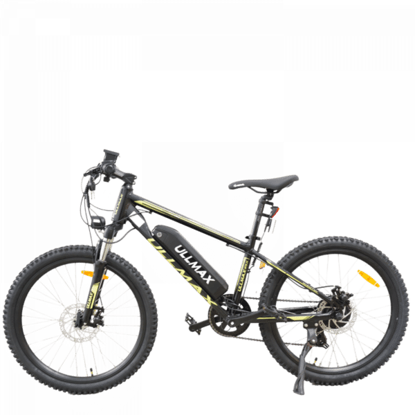 Ullmax MTB24 Electric Bicycle with External Battery - Standard 7.5Ah (48V) - Black/Green