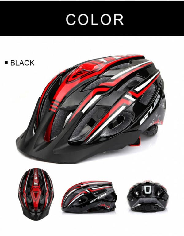GUB A2 Helmet with Rear Light - Black