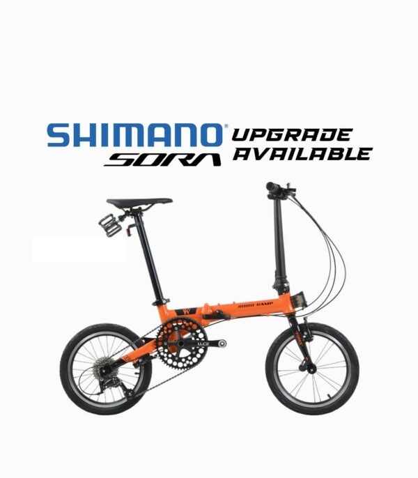 CAMP Lite Foldable Bicycle - 9 Speed Sensah - Orange