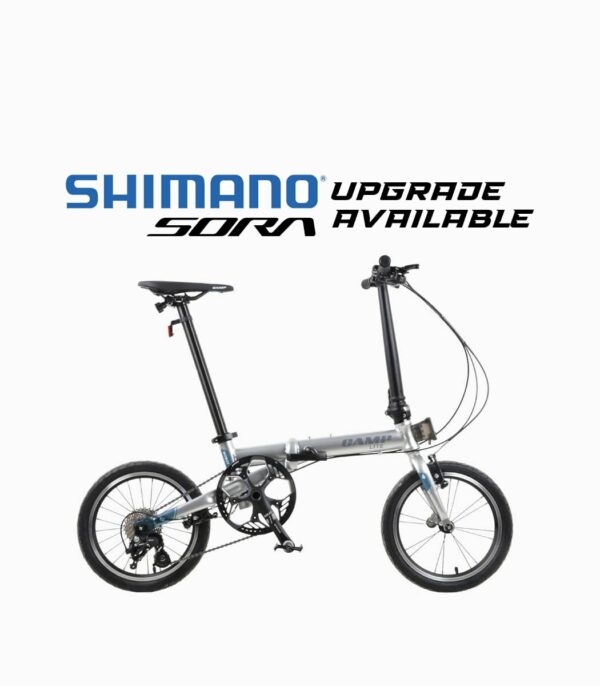 CAMP Lite Foldable Bicycle - 9 Speed Sensah - Silver