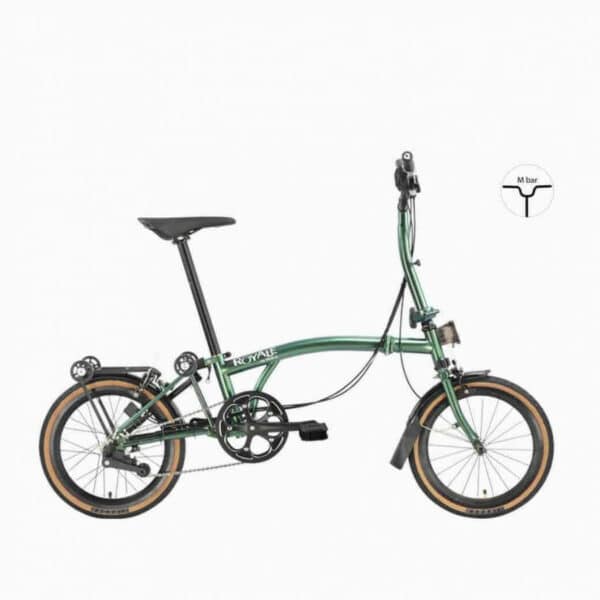 ROYALE 6 Speed M-Bar Carbon Foldable Bicycle - Aurora