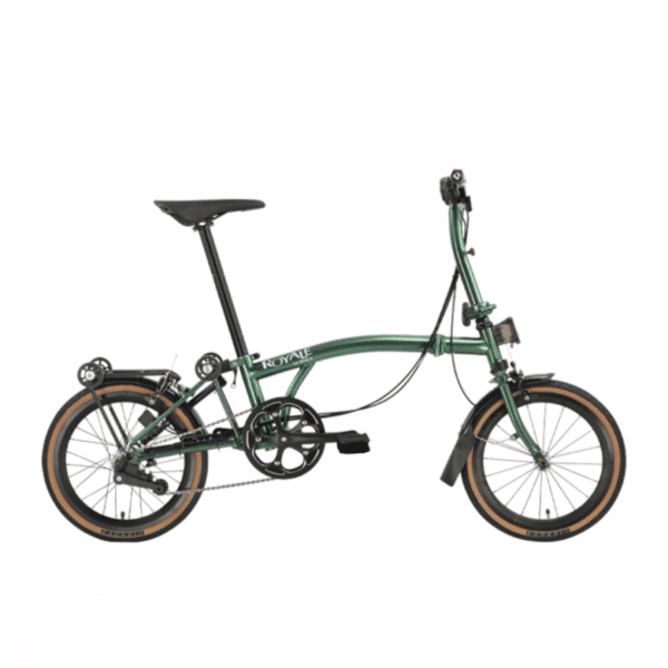 ROYALE GT 9 Speed T-Bar Foldable Bicycle - Green Gloss