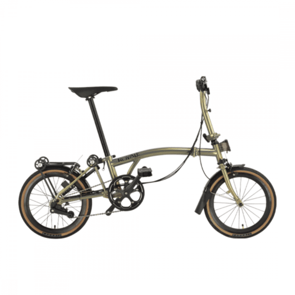 ROYALE GT 9 Speed T-Bar Foldable Bicycle - Sandstone