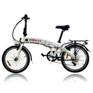 VeeBike F7 Foldable Electric Bicycle - LG 7.8Ah (36V) - White