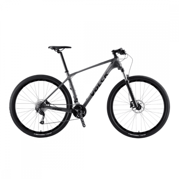 Volck Marl 2 Carbon Fiber Mountain Bike 17 Inch - 27 Speed - Black / Grey